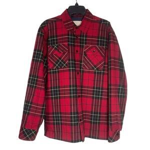 Fear Of God FOG Collection One 2015-2016 Jacket Mens Medium Red Plaid Button